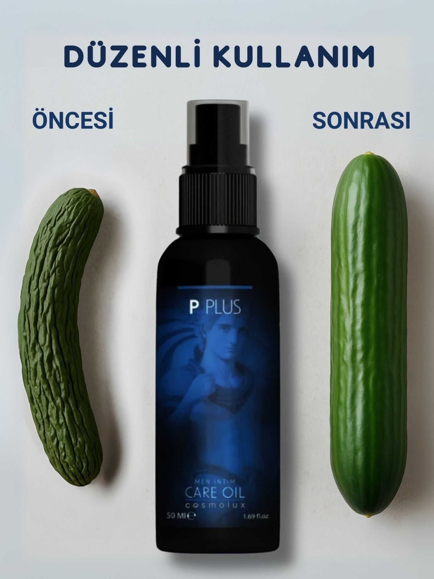 P Plus Erkeklere Özel Bitkisel Bakım Yağı – , Enerji ve Dinçlik Desteği, 50 ml