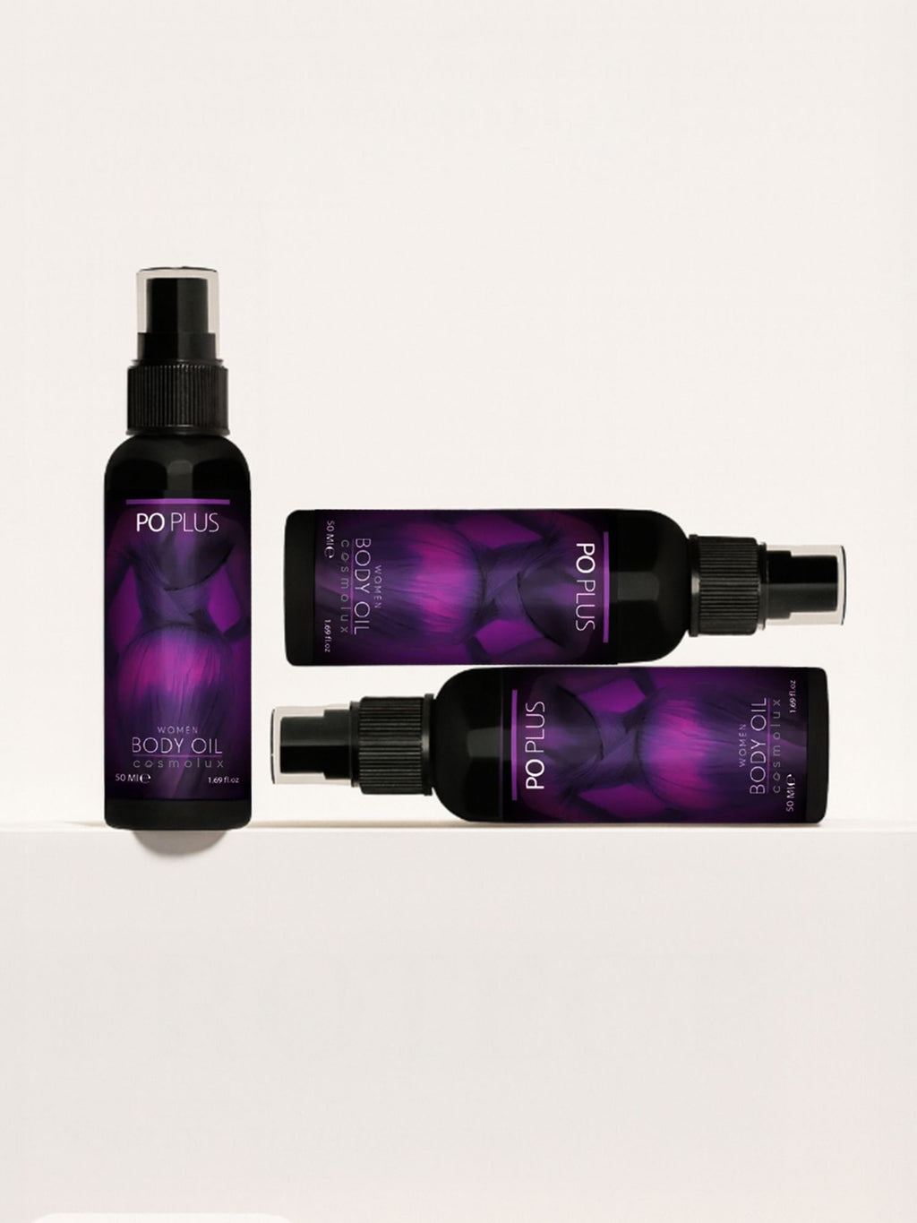 Po Plus Kadınlara Özel Kalça ve Basen Sıkılaştırıcı, Toparlayıcı - Bitkisel Masaj Yağı 50 ml