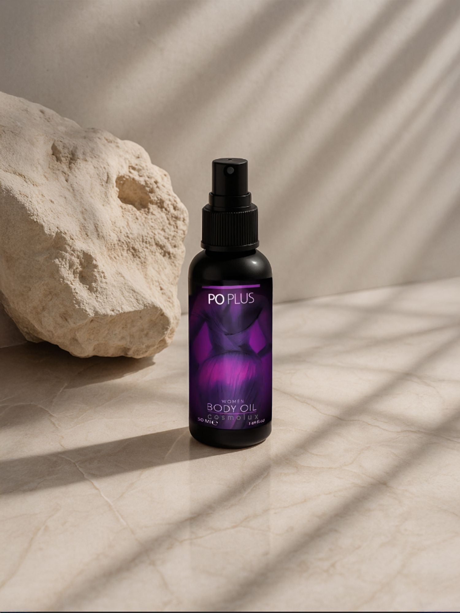 Po Plus Kadınlara Özel Kalça ve Basen Sıkılaştırıcı, Toparlayıcı - Bitkisel Masaj Yağı 50 ml